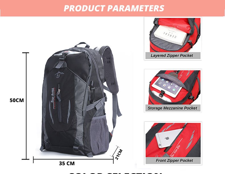 Classic Travel Backpack Men Waterproof Hiking Computer Laptop Backpack Bag Men School Sport Backpack Men Nylon Outdoor Bag Wome Classic Travel Backpack Men Waterproof Hiking Computer Laptop Backpack Bag Men School Sport Backpack Men Nylon Outdoor Bag Wome